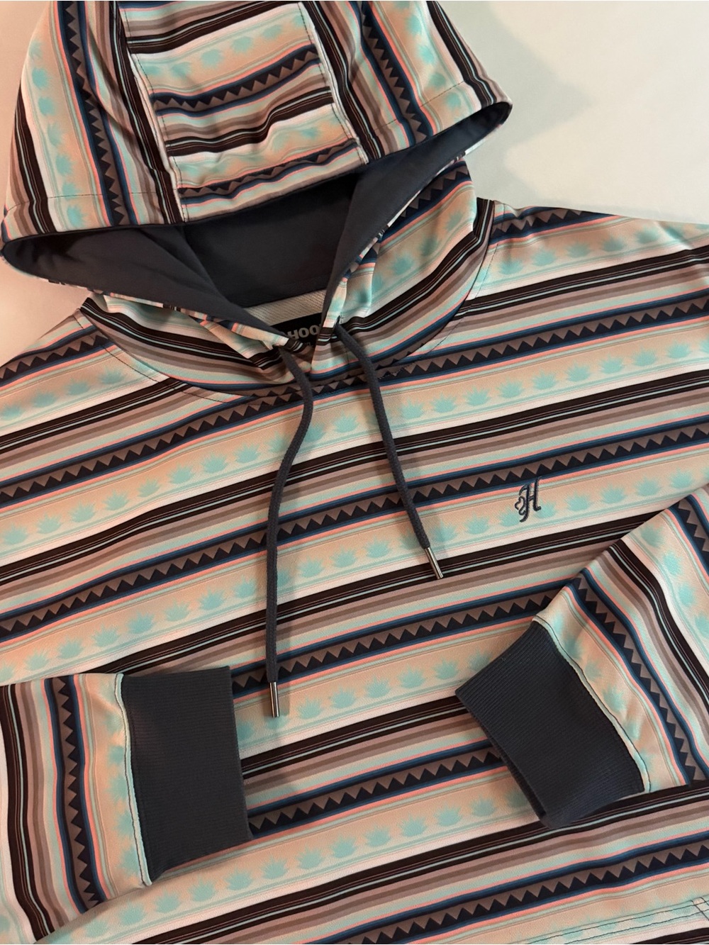 Hooey Hoodie Mens XL LOOSE Southwestern Aztec Western Cowboy Rodeo Sweatshirt